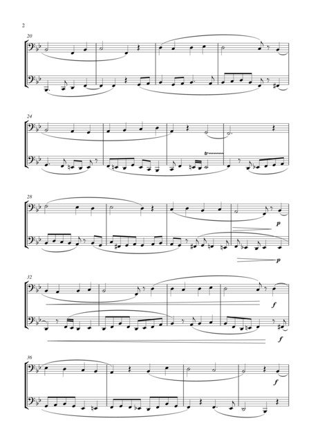 O Come All Ye Faithful For Bassoon Duet Suitable For Grades 1 5 Page 2