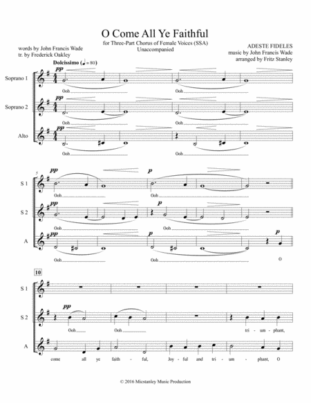 O Come All Ye Faithful Ssa A Cappella Page 2