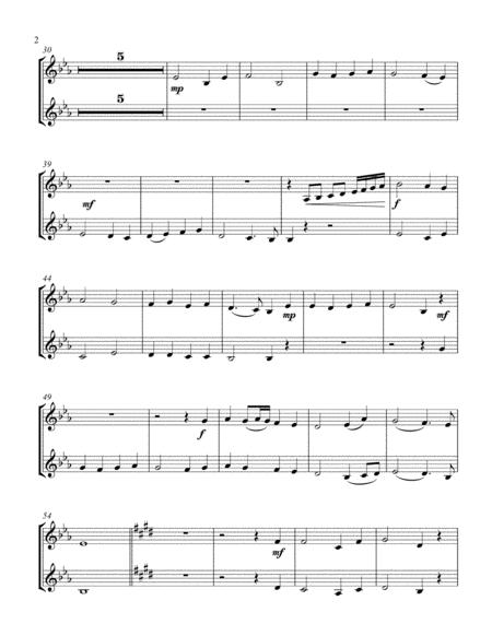 O Come All Ye Faithful Treble F Instrument Duet Parts Only Page 2