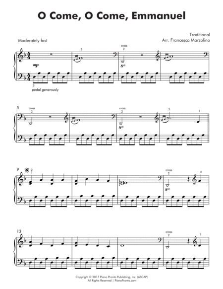 O Come O Come Emmanuel Easy Jazz Piano Page 2