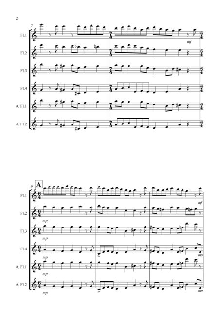 O Come O Come Emmanuel For Flute Quartet Page 2