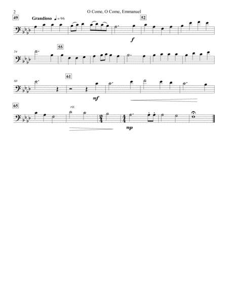 O Come O Come Emmanuel Tuba Quartet Page 2