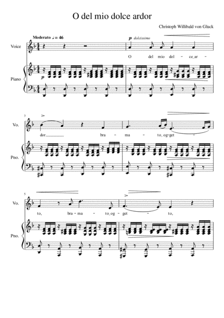 O Del Mio Dolce Ardor D Minor Page 2