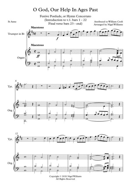 O God Our Help In Ages Past For Trumpet And Organ Page 2