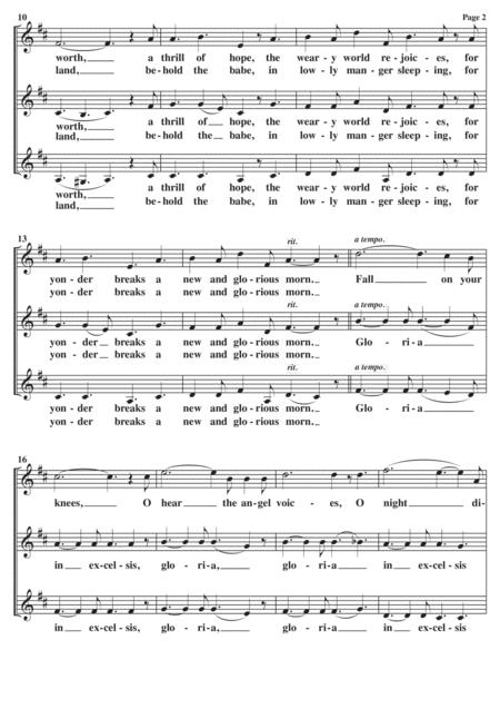 O Holy Night A Cappella Ssa Page 2