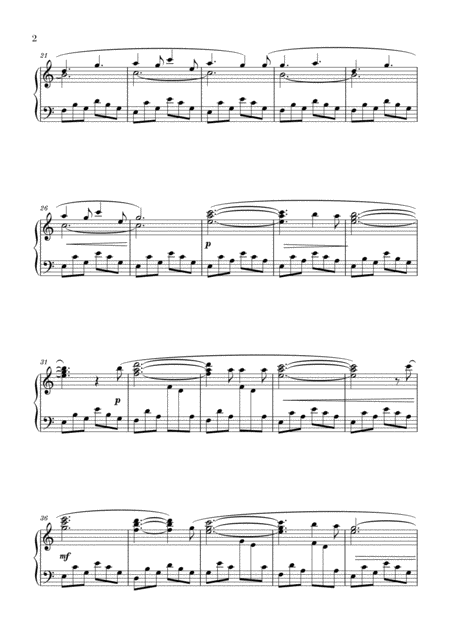 O Holy Night Advanced Piano Page 2