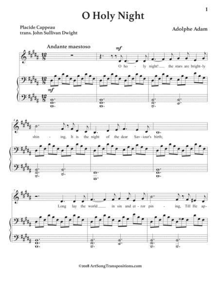 O Holy Night B Major Page 2