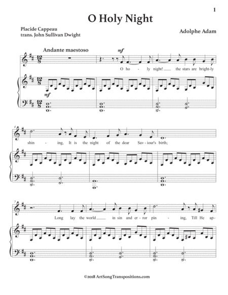 O Holy Night D Major Page 2