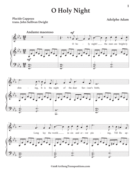 O Holy Night E Flat Major Page 2