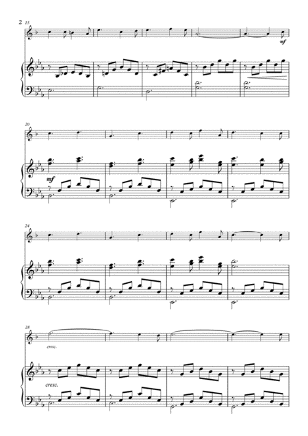 O Holy Night For Solo Clarinet In Bb And Piano Page 2