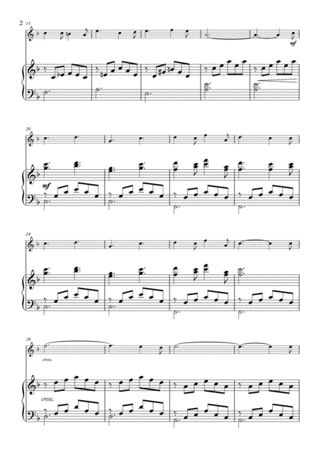 O Holy Night For Solo Flute And Piano Page 2