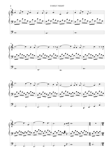 O Holy Night Organ Solo Page 2