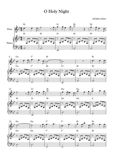 O Holy Night Piano And Flute Page 2