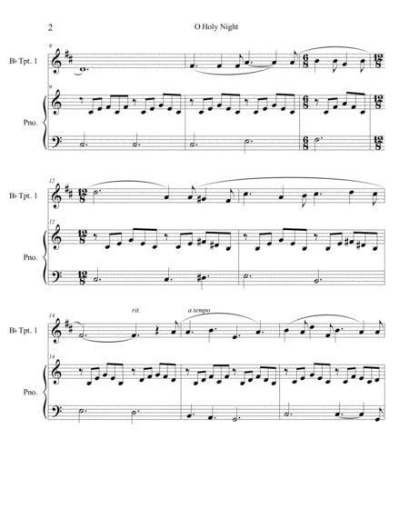 O Holy Night Trumpet Solo With Piano Accompaniment Page 2