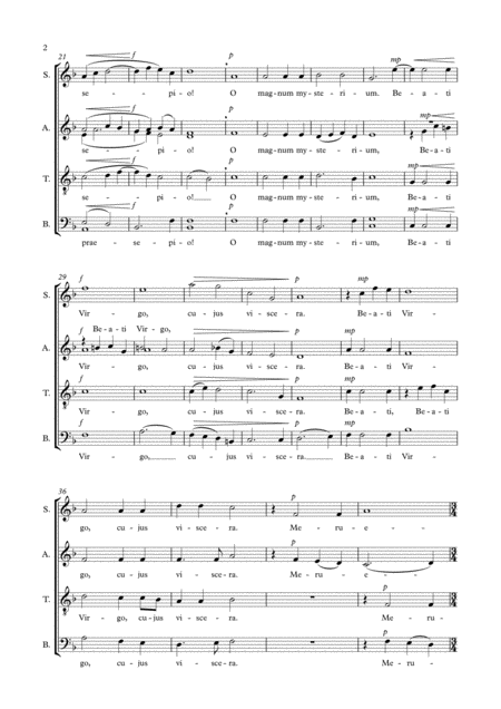 O Magnum Mysterium Satb Page 2