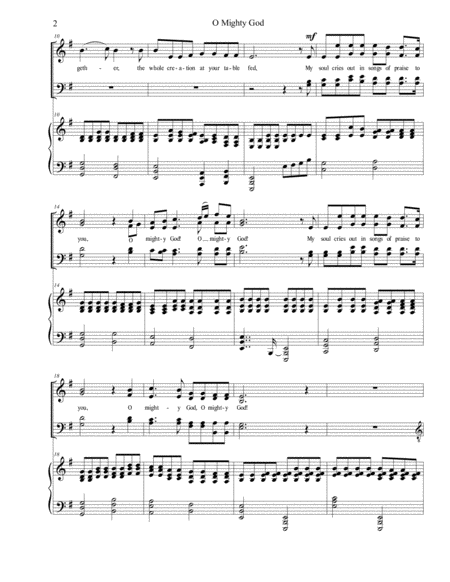 O Mighty God Satb Brenda Portman Page 2