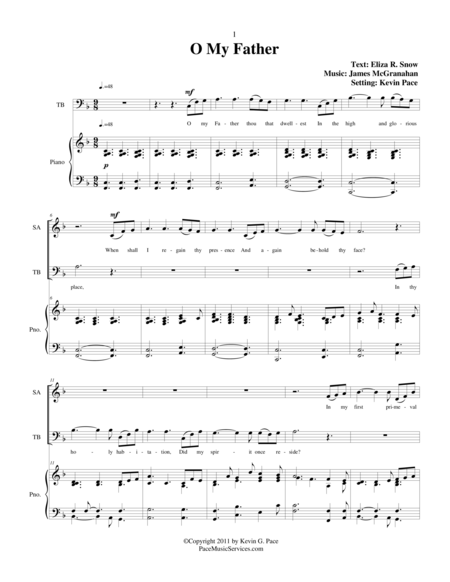 O My Father Satb Choir Page 2