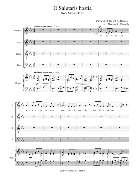 O Salutaris Hostia From Missa Breve Satb Page 2