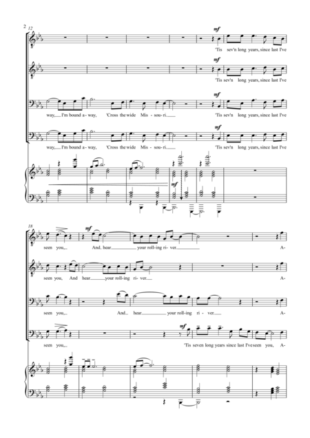 O Shenandoah Ttbb And Piano Page 2