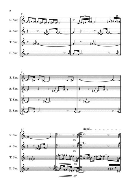 O Vo The Flying For Saxophone Quartet Page 2