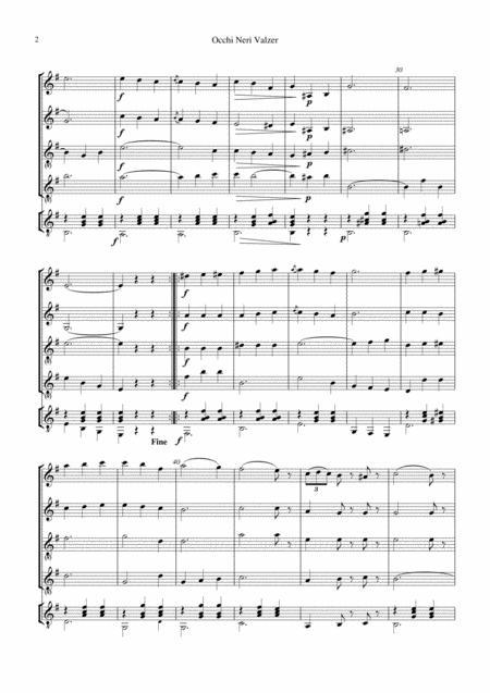 Occhi Neri Valzer Black Eyes Italian Waltz For Mandoline Orchestra Page 2