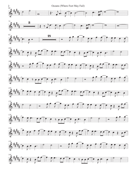 Oceans Original Key Alto Sax Page 2