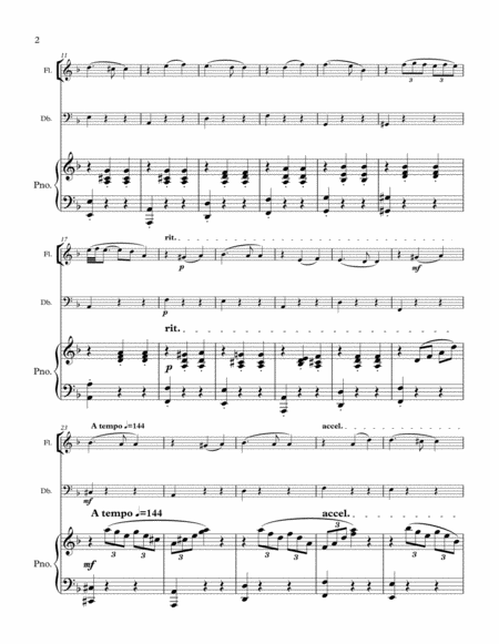 Ochi Ciornie Dark Eyes Flute Bass And Piano Page 2