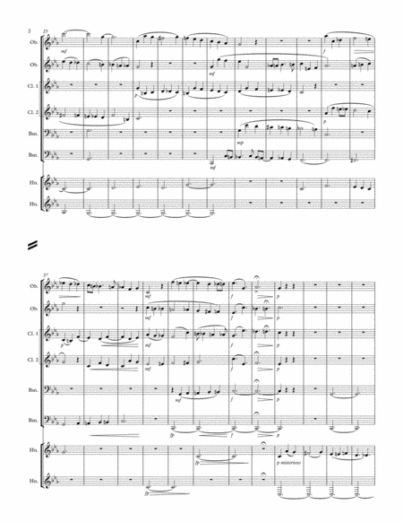 Octet For 2 Oboes 2 Clarinets 2 Horns And 2 Bassoons Page 2