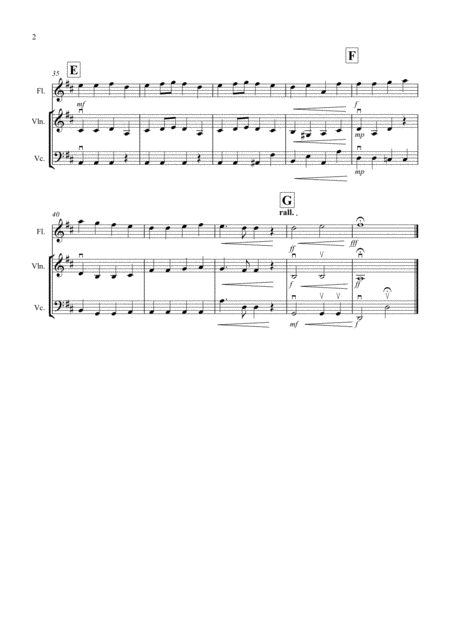 Ode To Joy For Flute Violin And Cello Page 2