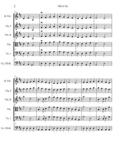 Ode To Joy Theme Page 2