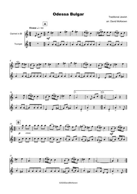 Odessa Bulgar For Clarinet And Trumpet Duet Page 2