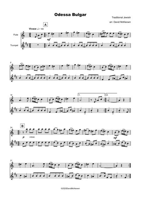 Odessa Bulgar For Flute And Trumpet Duet Page 2