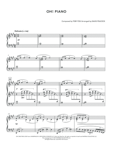 Oh Piano Undertale Piano Collections 2 Page 2