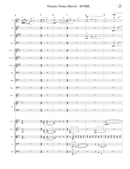 Oiseaux Tristes Orch Page 2