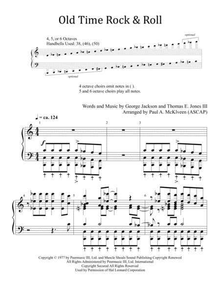 Old Time Rock Roll For Handbells Page 2