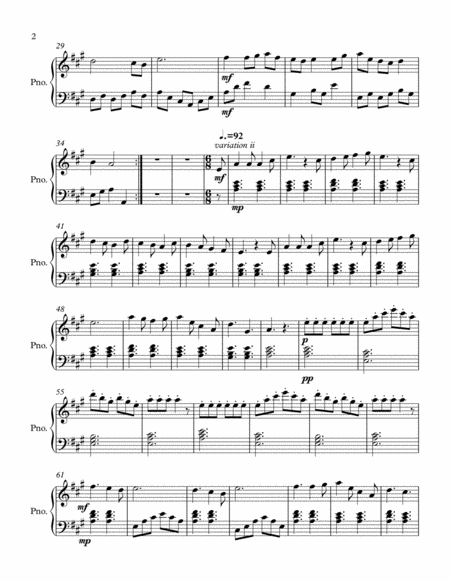 Olivers Theme And Variations Page 2