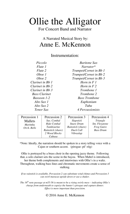 Ollie The Alligator Concert Band Score Only Page 2