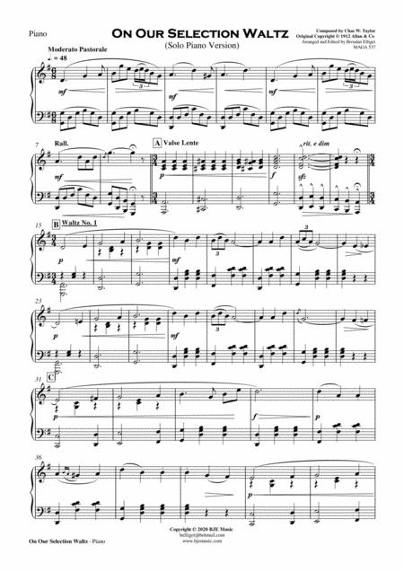 On Our Selection Waltz Solo Piano Pdf Page 2