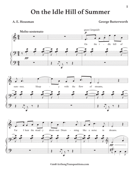 On The Idle Hill Of Summer C Major Page 2