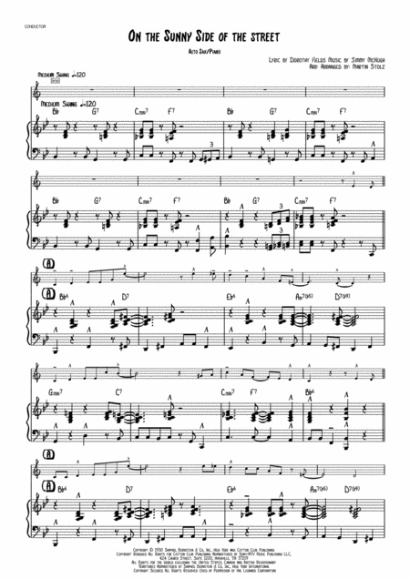On The Sunny Side Of The Street For Clarinet And Piano Page 2