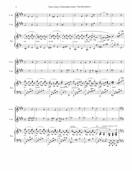 Once Upon A December Duet For Soprano And Tenor Saxophone Page 2