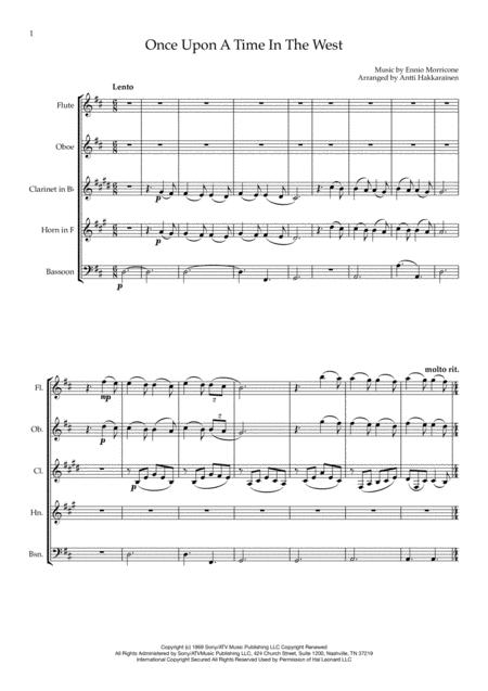 Once Upon A Time In The West Woodwind Quintet Page 2