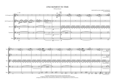 One Moment In Time Brass Quintet Page 2