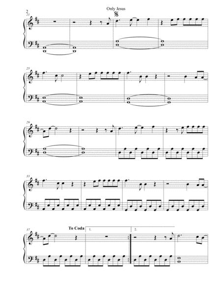 Only Jesus Casting Crowns Matthew West Sheet Music Easy Piano Page 2