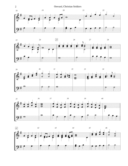 Onward Christian Soldiers For 2 Octave Handbell Choir Page 2