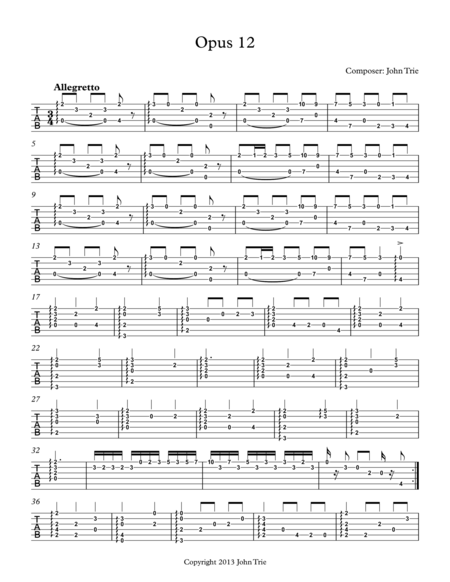 Opus 12 Tab Page 2