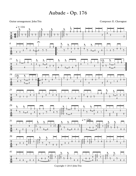 Opus 176 Aubade Tab Page 2