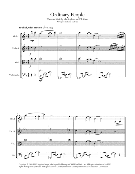 Ordinary People String Quartet Page 2