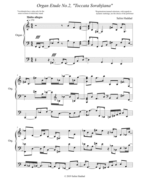 Organ Etude No 2 Toccata Sorabjiana Op 4 Page 2