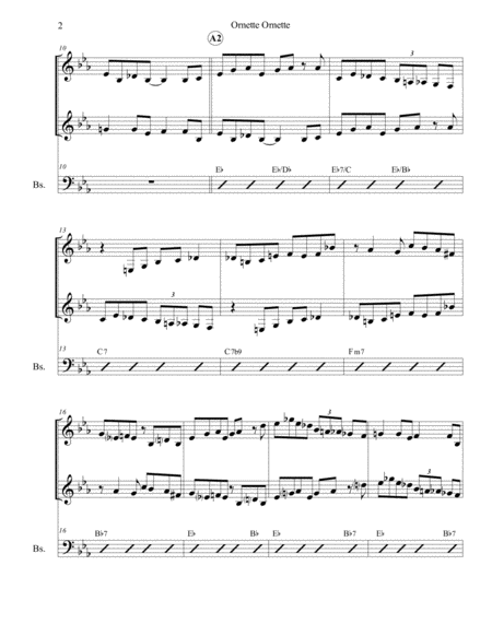 Ornette Ornette Jazz Canon No 4 Page 2